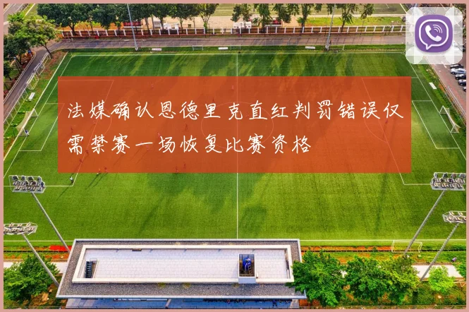 法媒确认恩德里克直红判罚错误仅需禁赛一场恢复比赛资格